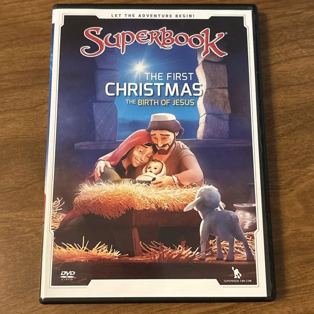 CBN Superbook Christian Christmas Backpack Gift Bag Coloring Book DVD Keychain+